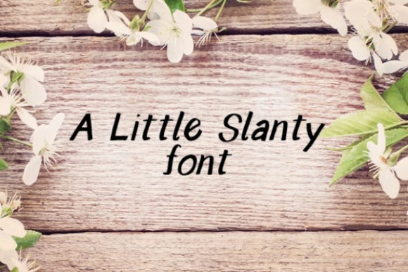 A Little Slanty: The Perfect Script Handwritten Font for Small Business Branding