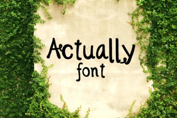 Actually: A Script Handwritten Font for Web Design and Brand Identity
