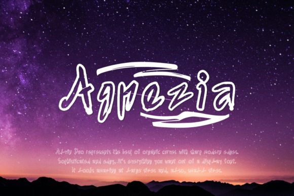 Agnezia: A Timeless Script Font for Branding and Design