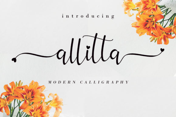 Allitta: An Elegant Script Handwritten Font for Editorial Design