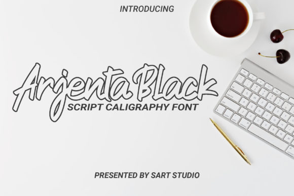Arjenta Black: The Handwritten Font That Elevates Your Brand