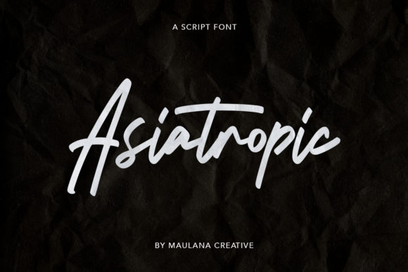 Asiatropic: A Script Handwritten Font for Scroll-Stopping Visuals