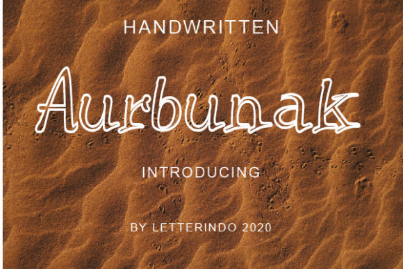 Aurbunak: A Script Handwritten Font for Elegant Digital Branding