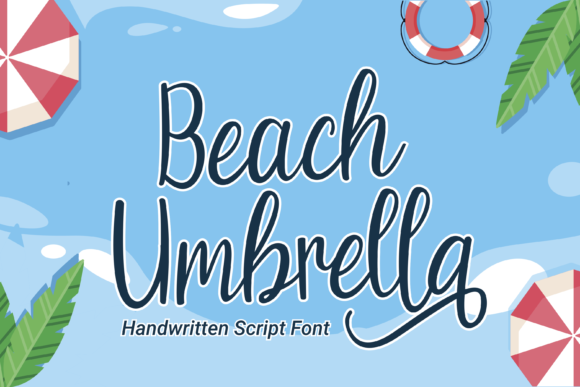 Beach Umbrella Font for Elegant Digital Branding