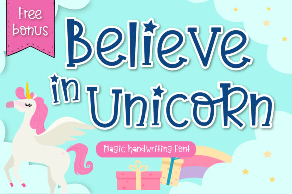 Believe in Unicorn Font for Playful Brand Identity