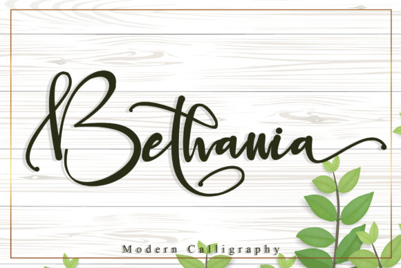 Bethania: An Elegant Script Handwritten Font for Small Business Branding