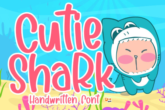 Cutie Shark Script Handwritten Font for Makers