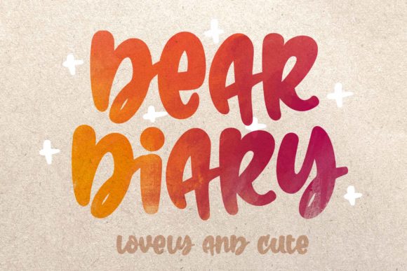 Dear Diary Font: A Bold Handwritten Display Typeface for Campaigns