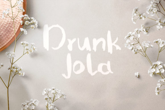 Drunk Jola Font: A Cute & Friendly Script Handwritten Typeface