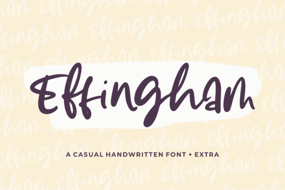 Effingham Font: A Casual Handwritten Typeface for Warm, Human Branding