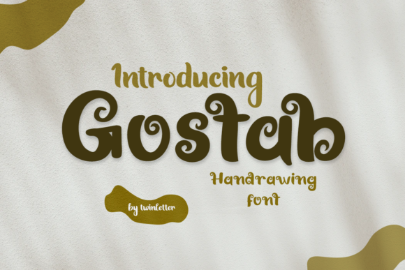 Gostab: A Script Handwritten Font for Editorial Design and Branding
