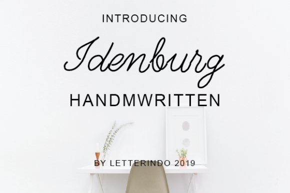 Idenburg: A Script Handwritten Font for Digital Design Excellence