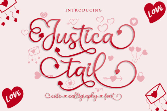 Justica Tail: A Charming Handwritten Font for Small Business Branding