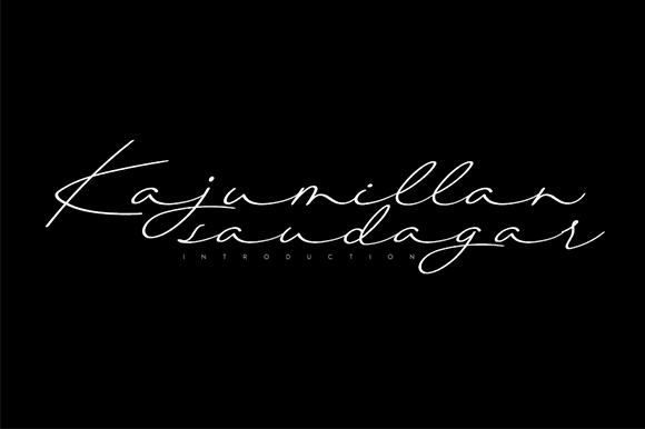 Kajumillan Saudagar: A Flowing Handwritten Font for Elegant Brand Identity