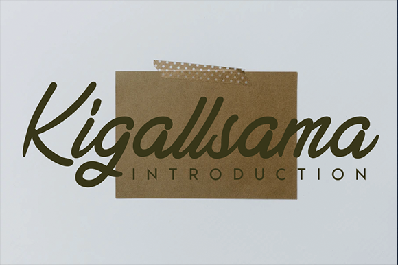 Kigallsama: The Script Handwritten Font That Elevates Your Digital Brand