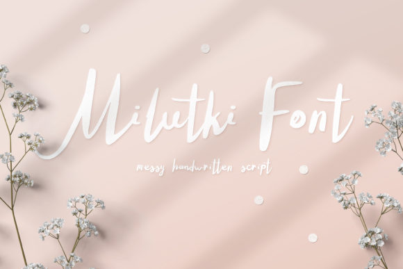 Milutki: A Relaxed Script Handwritten Font for Campaign-Ready Visuals