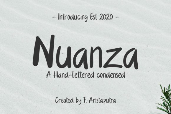 Nuanza: A Script Handwritten Font for Dynamic Campaign Design