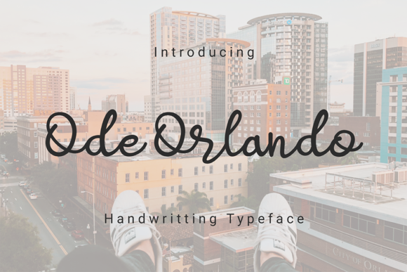 Ode Orlando: A Script Handwritten Font for Editorial Elegance
