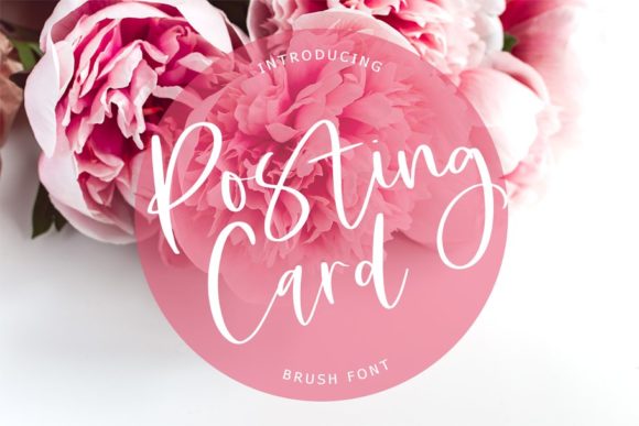 Posting Card: A Script Handwritten Font for Editorial Design and Branding