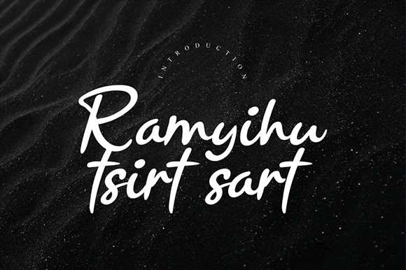 Ramyihu Tsirt Sart: A Script Handwritten Font for Thoughtful Editorial Design