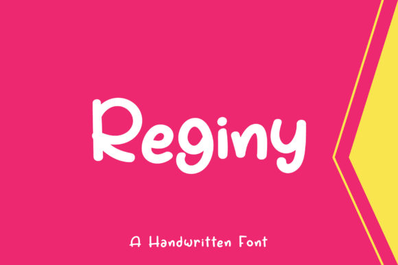 Reginy: A Handwritten Font for Editorial Design and Creative Projects