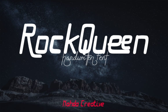 RockQueen: A Handwritten Font for Editorial Elegance