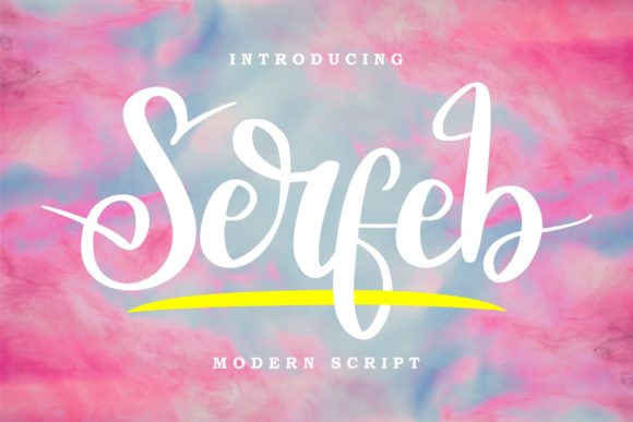 Serfeb: A Script Handwritten Font for Elegant Editorial Design