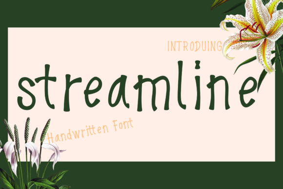 Streamline Font: A Cute & Quirky Script Handwritten Typeface