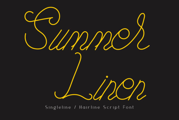 Summer Linen: A Delicate Script Handwritten Font for Elegant Design