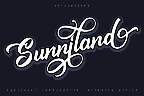 Sunniland: A Sweet, Flowing Handwritten Font for Designers